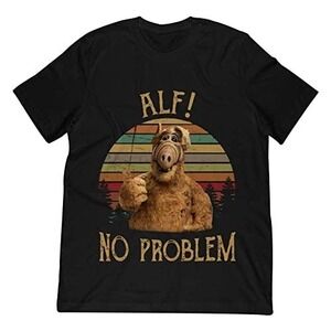 ALF Alien No Problem T-Shirt Retro TV Show Fan Tee